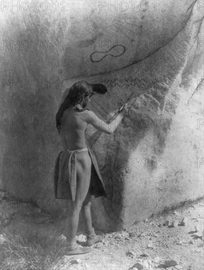 The primitive artists-Paviotso, c1924. Creator: Edward Sheriff Curtis.