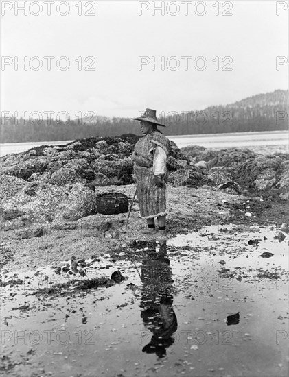 A hazy morning-Nakoaktok, c1910. Creator: Edward Sheriff Curtis.