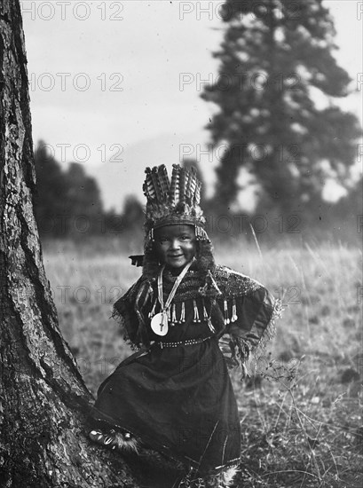 Flathead childhood, 1910, c1910. Creator: Edward Sheriff Curtis.