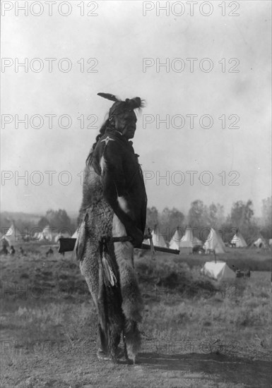 Hoop On the Forehead [E], c1908. Creator: Edward Sheriff Curtis.