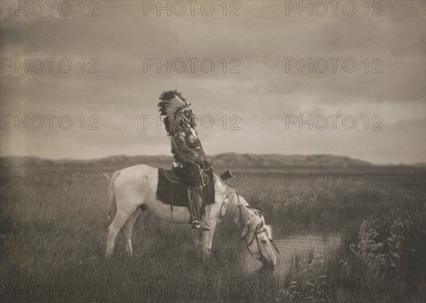 An oasis in the Badlands, c1905. Creator: Edward Sheriff Curtis.