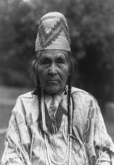 Cayuse matron, c1910. Creator: Edward Sheriff Curtis.