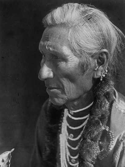 Flathead profile, c1910. Creator: Edward Sheriff Curtis.