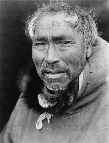 Cape Prince of Wales man, c1929. Creator: Edward Sheriff Curtis.