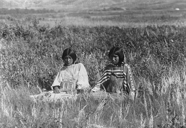 Little Plume's daughter, c1910. Creator: Edward Sheriff Curtis.