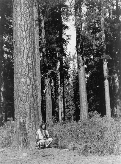 In the forest-Klamath, c1923. Creator: Edward Sheriff Curtis.