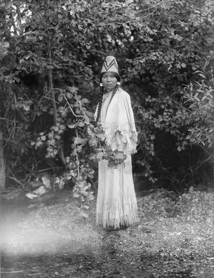 A fair maiden, c1905. Creator: Edward Sheriff Curtis.