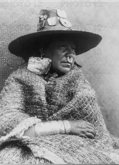 A chief's daughter-Nakoaktok, c1914. Creator: Edward Sheriff Curtis.