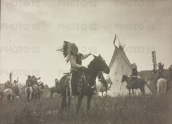 Village herald, c1907. Creator: Edward Sheriff Curtis.