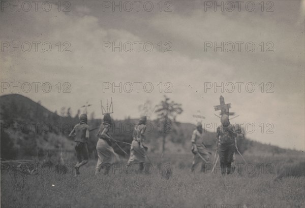 Apache dancers, c1906. Creator: Edward Sheriff Curtis.