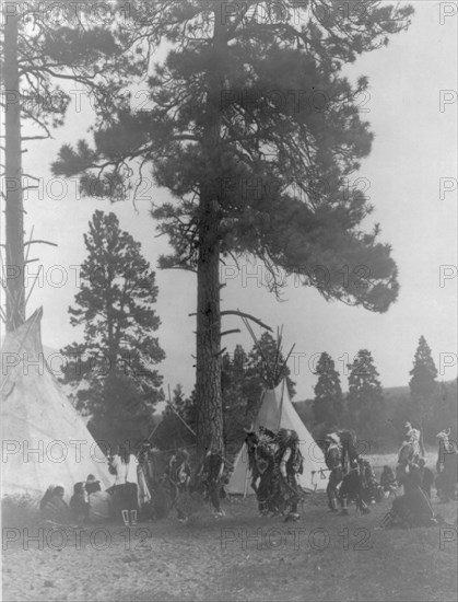 A Flathead dance, c1910. Creator: Edward Sheriff Curtis.