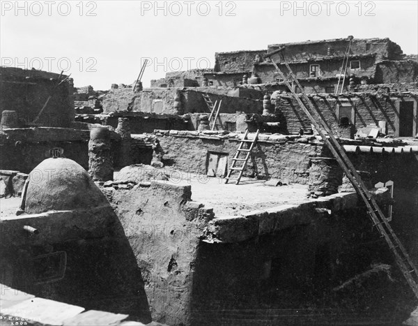 The terraced houses of Zuni, c1903. Creator: Edward Sheriff Curtis.