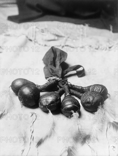 Bear rattles, 1908, c1908. Creator: Edward Sheriff Curtis.