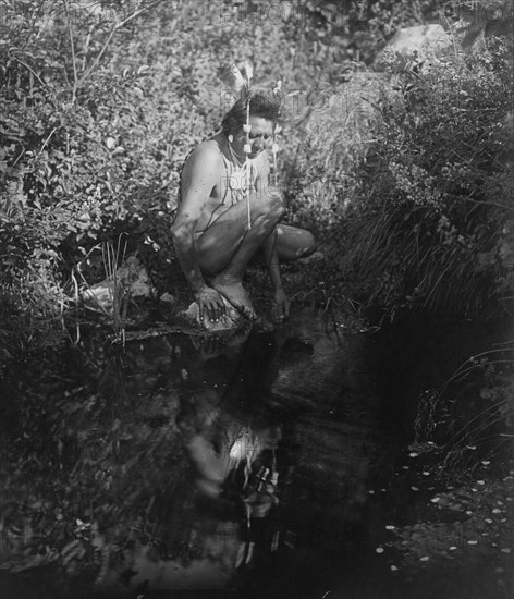 The drink, c1905. Creator: Edward Sheriff Curtis.