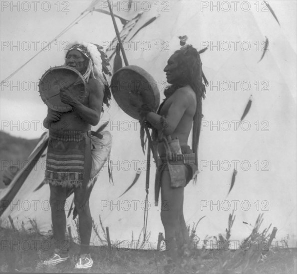 Singing deeds of valor, c1908. Creator: Edward Sheriff Curtis.