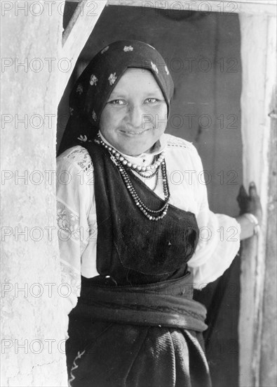 An Isleta woman, c1926. Creator: Edward Sheriff Curtis.