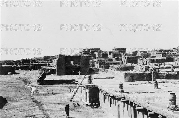 Zuni Pueblo, New Mexico, c1927. Creator: Edward Sheriff Curtis.