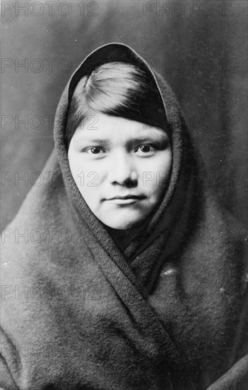 Zuni portrait, c1903. Creator: Edward Sheriff Curtis.