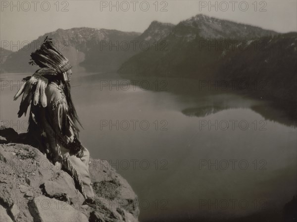 Crater Lake, 1923 Creator: Edward Sheriff Curtis.