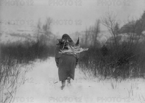 Going to camp, c1908. Creator: Edward Sheriff Curtis.