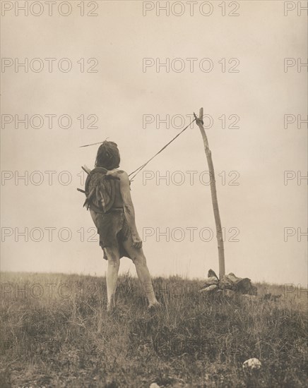 For strength and visions-Apsaroke, c1908. Creator: Edward Sheriff Curtis.