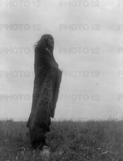 Crying to the spirits, c1908. Creator: Edward Sheriff Curtis.