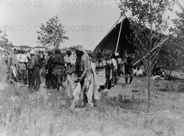 The Wolf, animal dance-Cheyenne, c1927. Creator: Edward Sheriff Curtis.