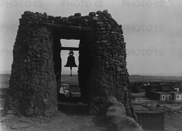 Acoma belfry, c1905. Creator: Edward Sheriff Curtis.