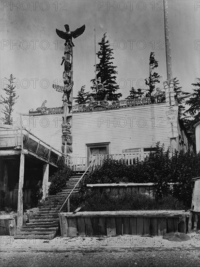 Tanaktak House, Harbeldown Island, c1914. Creator: Edward Sheriff Curtis.