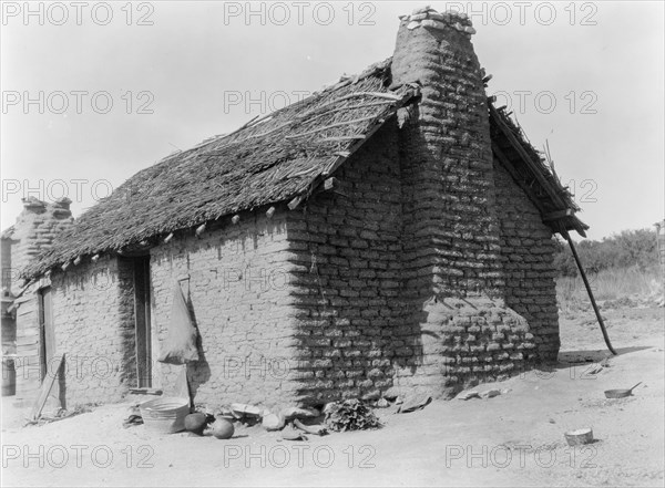 Modern Cupeño house, c1924. Creator: Edward Sheriff Curtis.