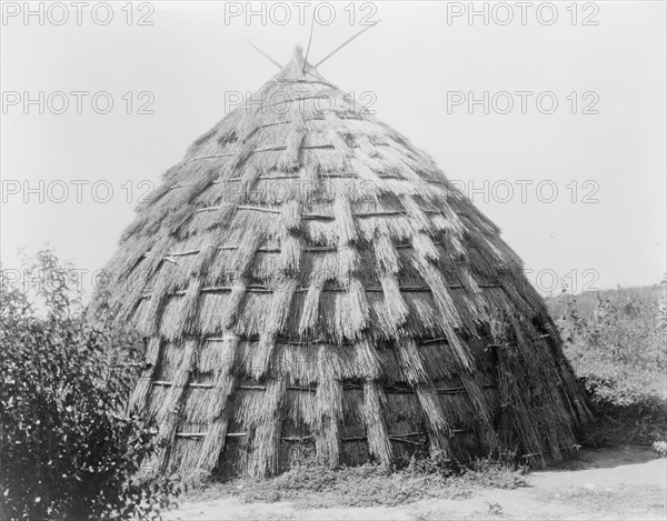 Wichita grass-house, c1927. Creator: Edward Sheriff Curtis.