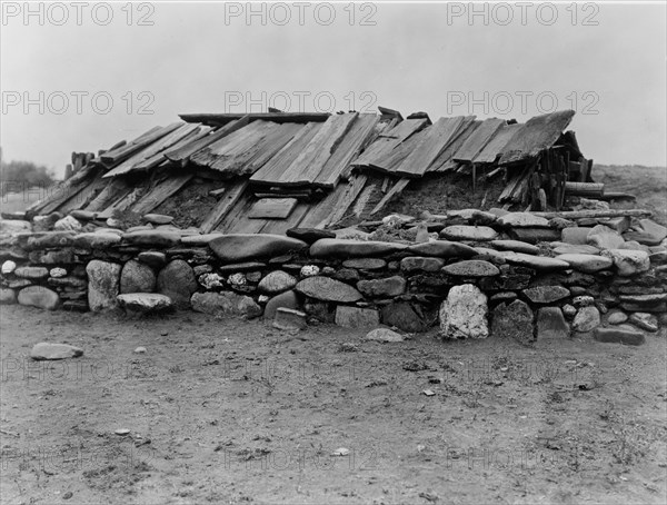 Hupa sweat-house, 1923. Creator: Edward Sheriff Curtis.