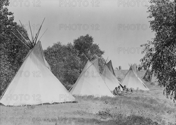 Camp life, c1908. Creator: Edward Sheriff Curtis.