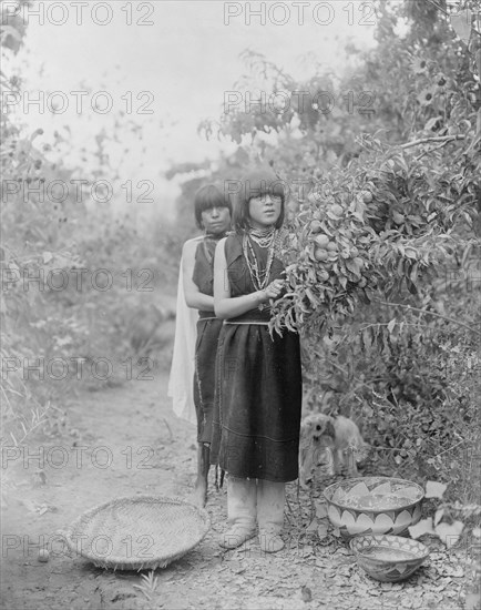 The fruit gatherers, c1905. Creator: Edward Sheriff Curtis.