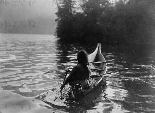 Into the shadow-Clayoquot, c1910. Creator: Edward Sheriff Curtis.