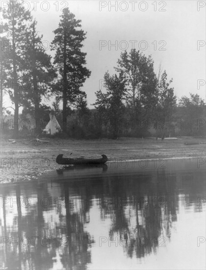 Kutenai camp [Curtis's camp], c1910. Creator: Edward Sheriff Curtis.