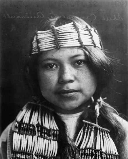 Shell ornaments-Quinault, c1913. Creator: Edward Sheriff Curtis.