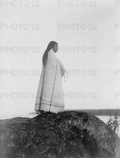 Cowichan girl, c1913. Creator: Edward Sheriff Curtis.