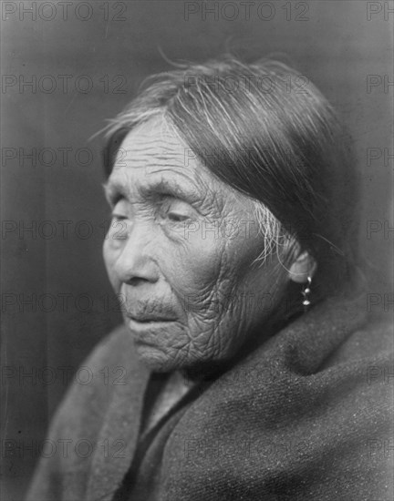 Chimakum woman, c1913. Creator: Edward Sheriff Curtis.