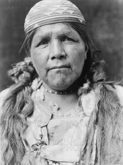 Principal female shaman of the Hupa, c1923. Creator: Edward Sheriff Curtis.