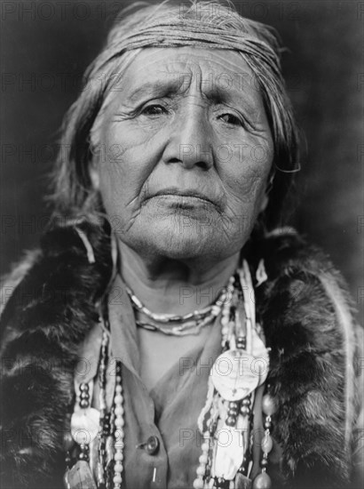 Hupa woman, c1923. Creator: Edward Sheriff Curtis.