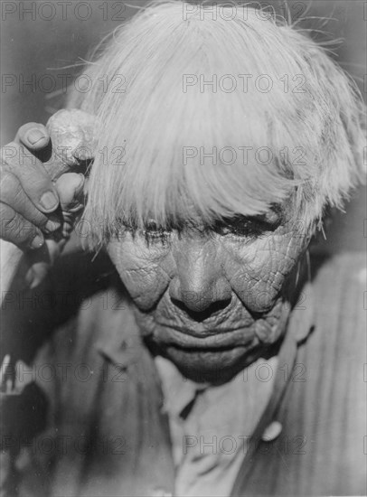 Old woman in mourning-Yuki, c1924. Creator: Edward Sheriff Curtis.