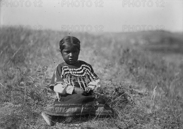 Running Owl's daughter, c1910. Creator: Edward Sheriff Curtis.