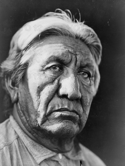Rueben Taylor (Isotofhuts)-Cheyenne, c1927. Creator: Edward Sheriff Curtis.