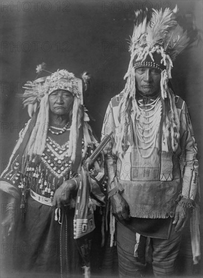 Tearing Lodge and wife(?), c1910. Creator: Edward Sheriff Curtis.