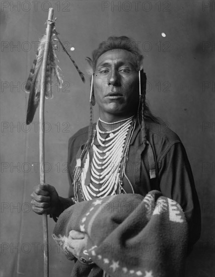 Tries His Knee, c1908. Creator: Edward Sheriff Curtis.