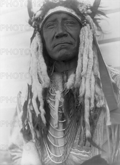 Two Moons-Cheyenne, c1910. Creator: Edward Sheriff Curtis.