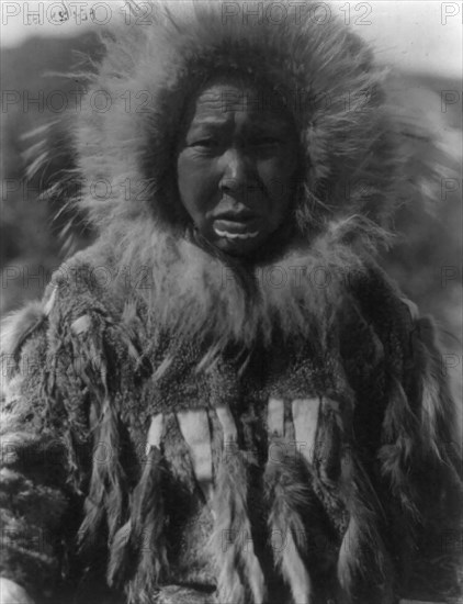 Nunivak Island, Alaska: Baninaguh, c1929. Creator: Edward Sheriff Curtis.