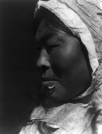 Nunivak Island, Alaska: Jukuk, c1929. Creator: Edward Sheriff Curtis.