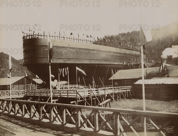 Ice-Breaking Ferry "Baikal", 1899. Creator: Akselrod.